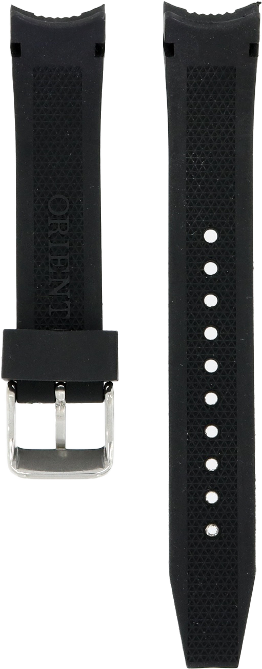 Orient Black Rubber Strap 18mm VDDXRSB