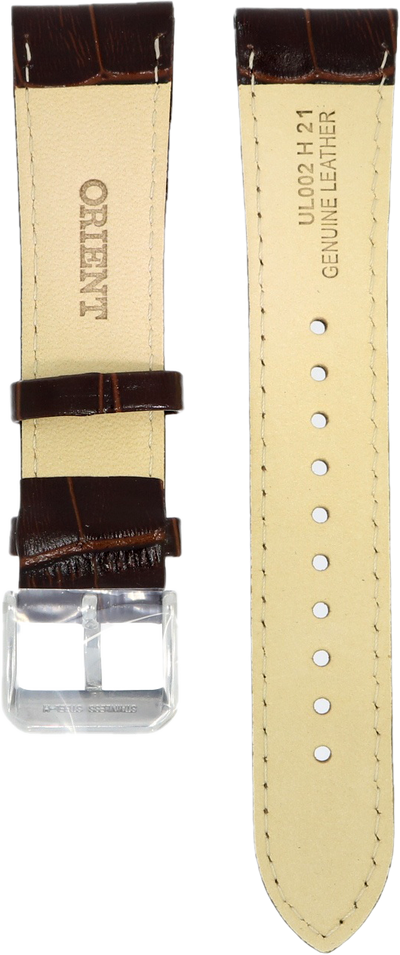 Orient Brown Leather Strap 21mm UL002011J0