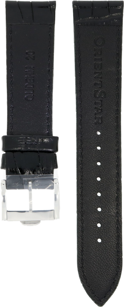 Orient Star Black Leather Strap 20mm UDEHMSB