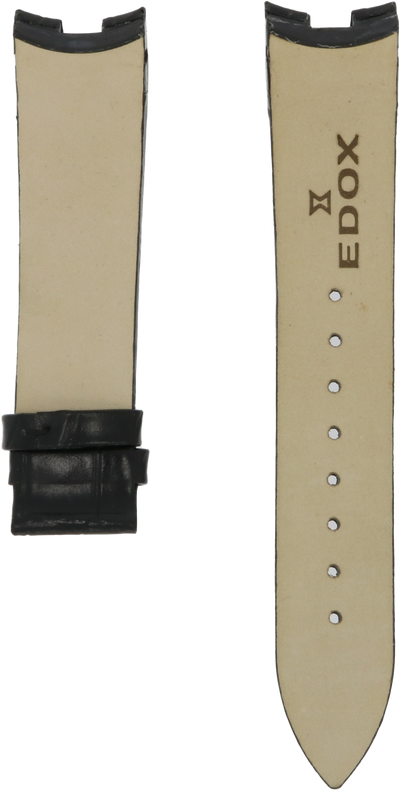 Edox Grand Ocean Black Leather Strap 20mm