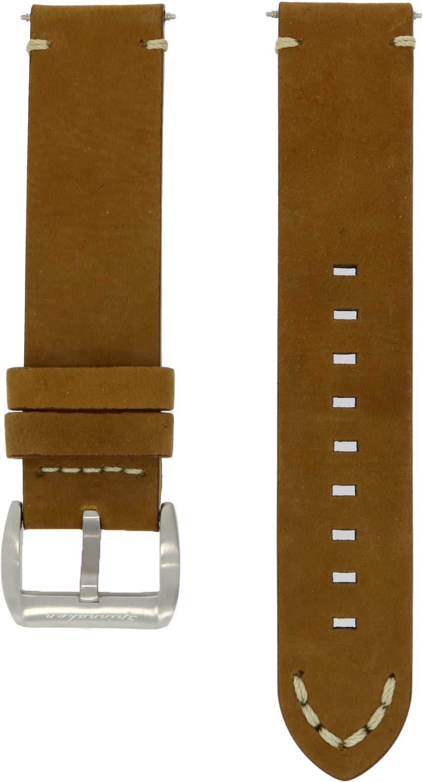 Spinnaker Brown Water Resistant Leather Strap 22mm