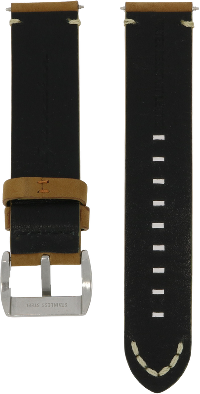 Spinnaker Brown Water Resistant Leather Strap 22mm