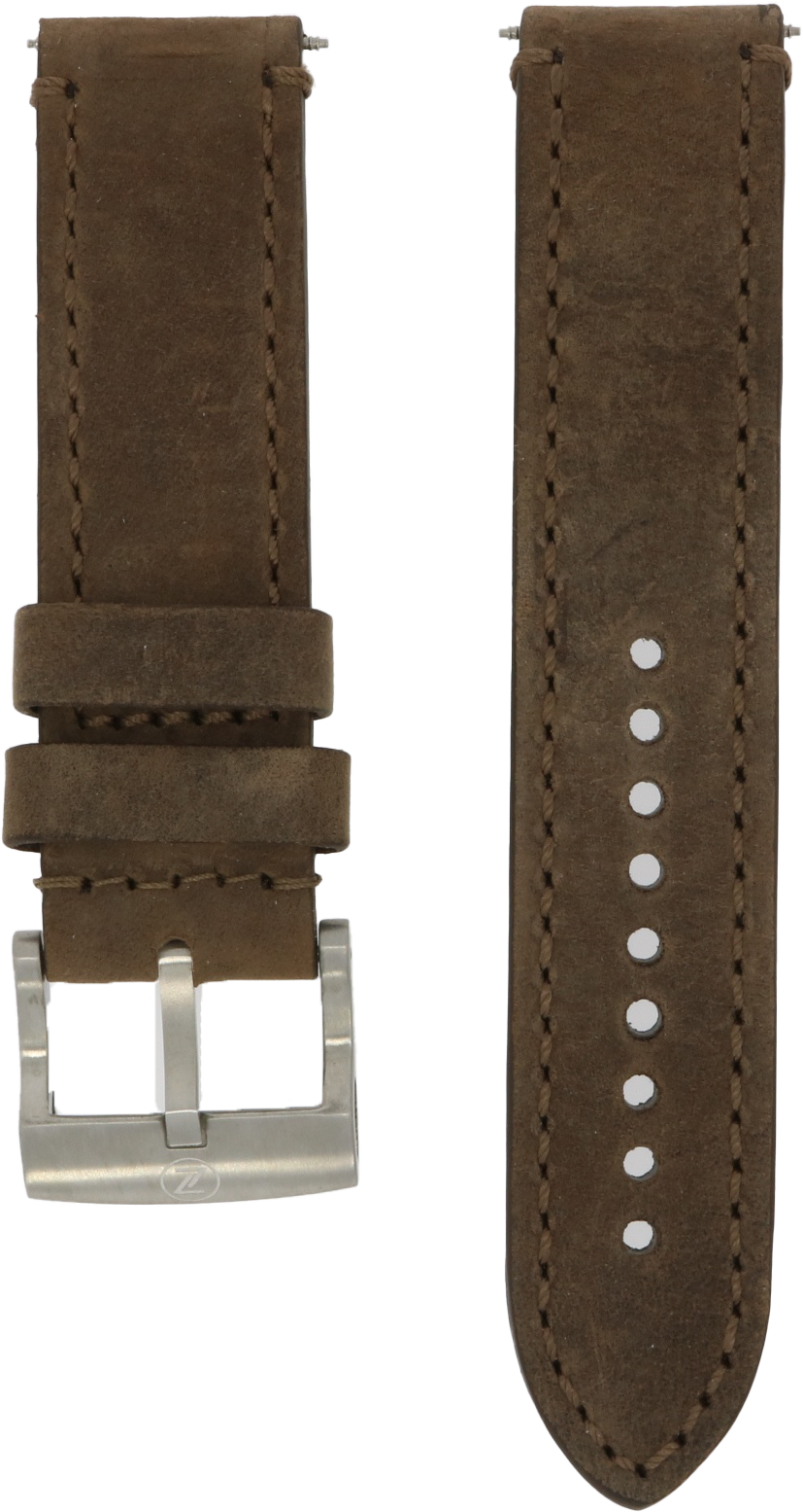 Zelos Brown Horween Leather Strap 22mm