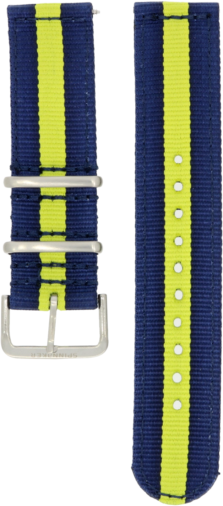 Spinnaker Blue and Yellow Two-Piece Nylon Nylon Strap 22mm