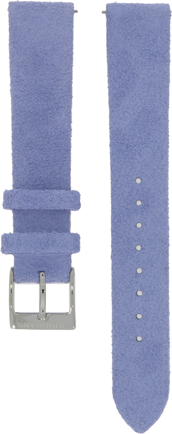 Junghans Light Blue Velour Leather Strap 17mm 420506582