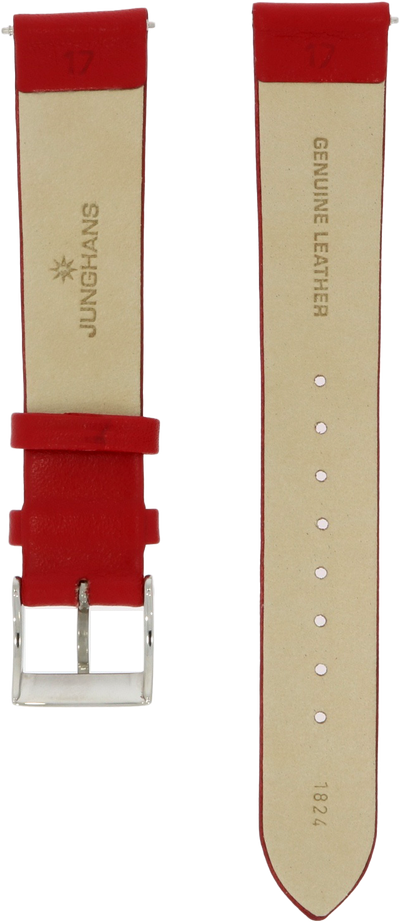 Junghans Red Leather Strap 17mm 420506253