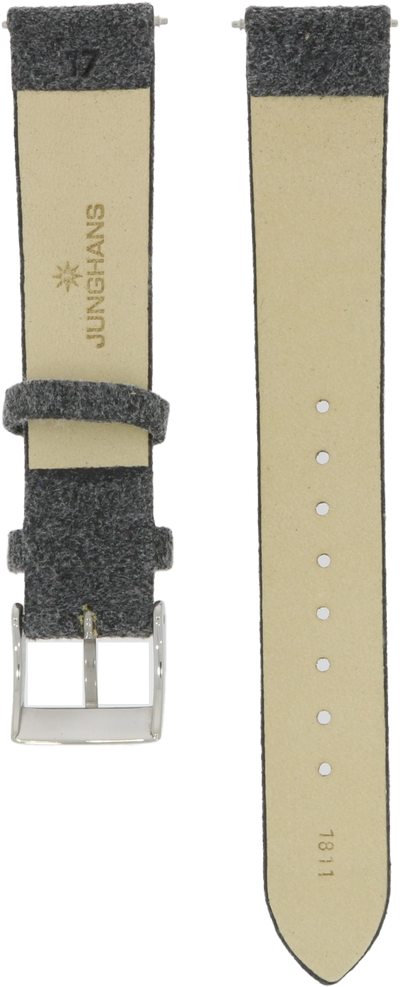 Junghans Grey Felt and Leather Strap 17mm 420506254