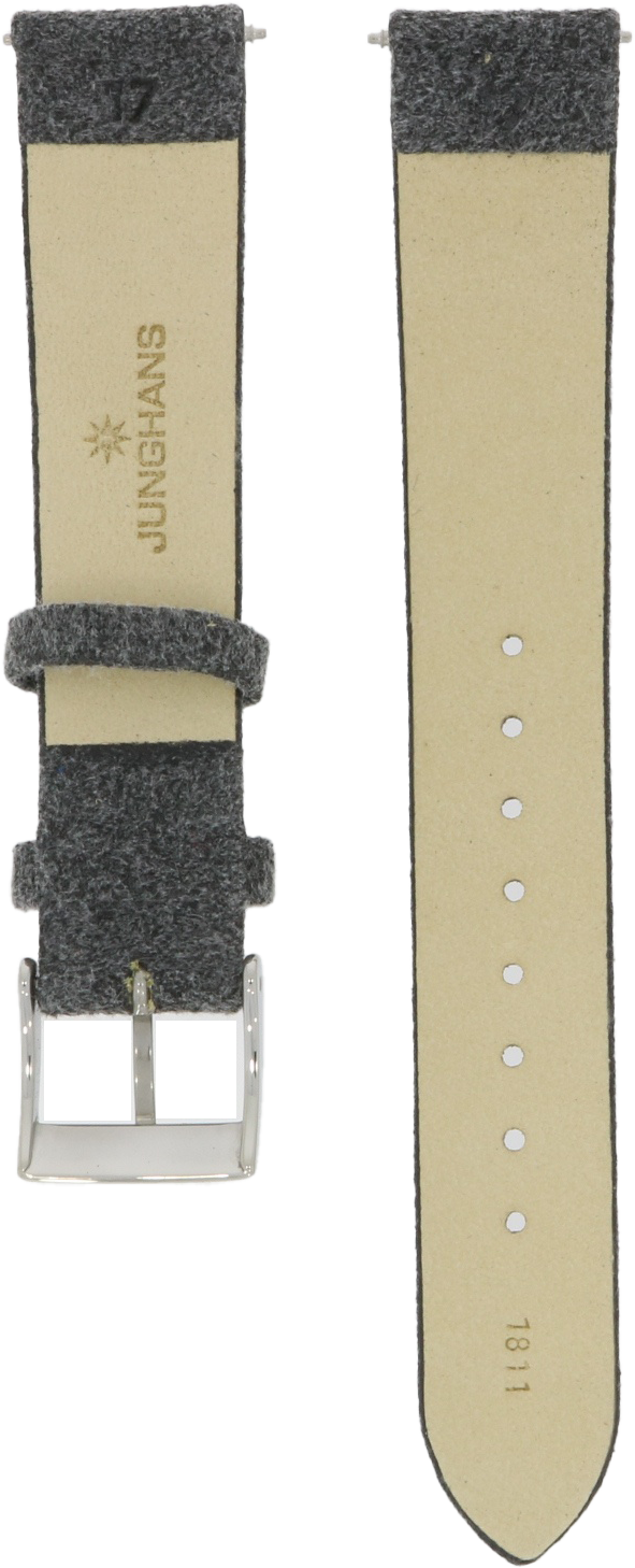 Junghans Grey Felt and Leather Strap 17mm 420506254