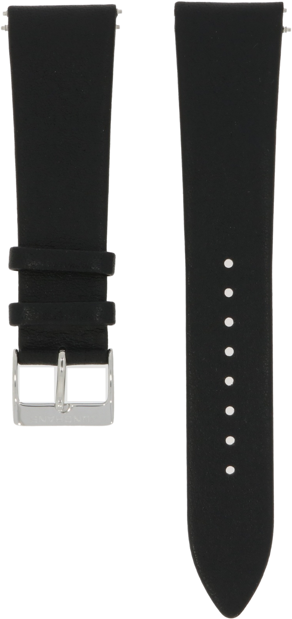 Junghans Black Leather Strap 22mm 420504963