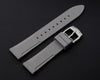 Zelos Grey FKM Rubber Strap 22mm Steel Clasp