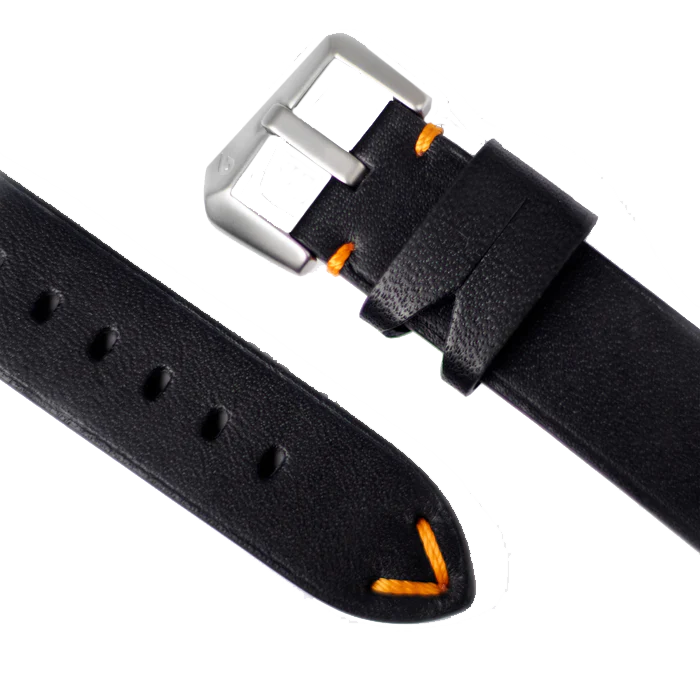 BOLDR Horween Black Leather Strap 22mm