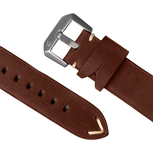 BOLDR Horween Brown Leather Strap 22mm