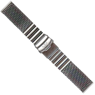 Squale Mesh Steel Bracelet Polished 22mm