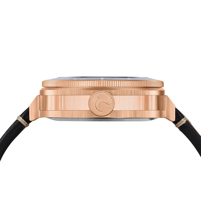 Aquatico Super Charger Bronze Black Ceramic Bezel