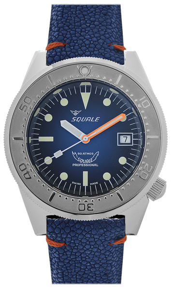 Squale 50 Atmos Blue Ray 1521-026/A 1521PROFSS - SeriousWatches.com