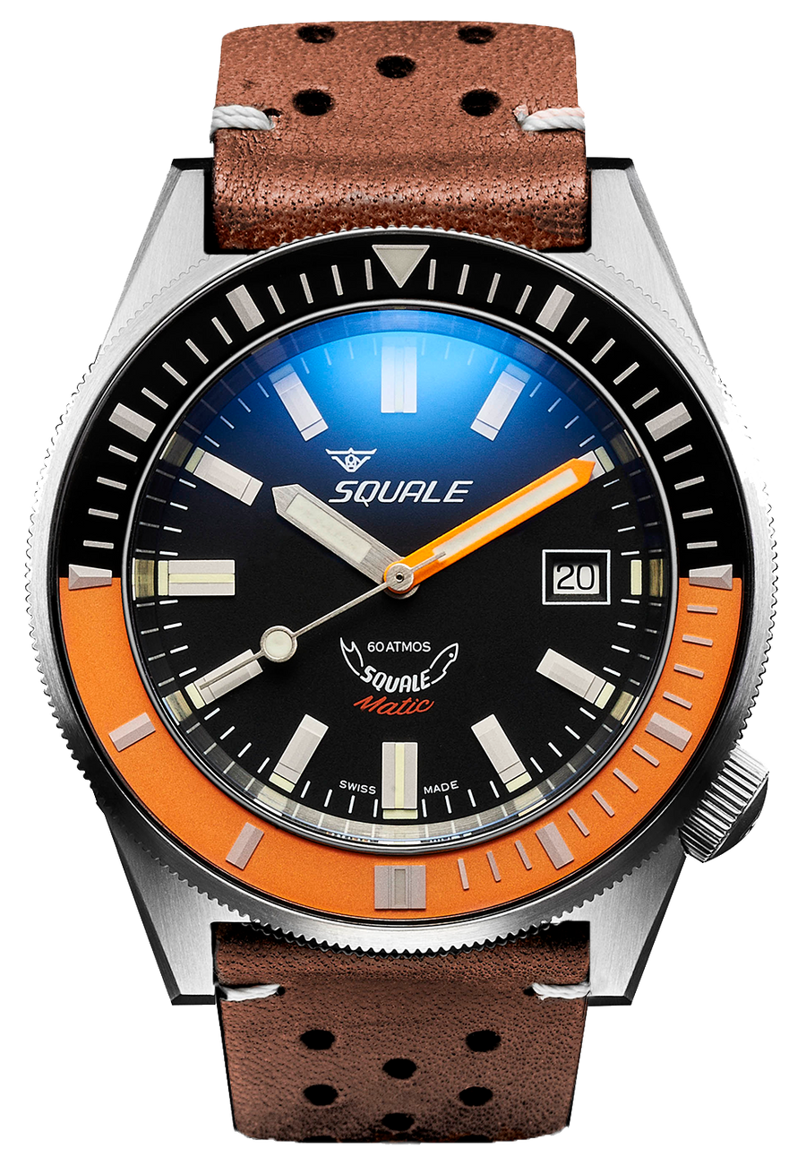 Squale 60 Atmos Squalematic Black Orange MATICXSC.PTS