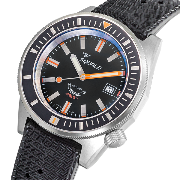 Squale 60 Atmos Squalematic Satin Black MATICXSG.HT