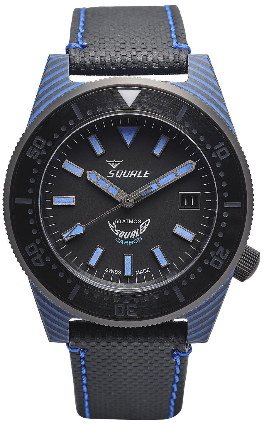 Squale 60 Atmos T-183 Carbon Blue T183BL