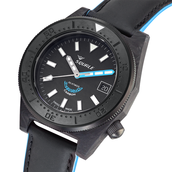 Squale 60 Atmos T-183 Forged Carbon Blue T-183FCBL
