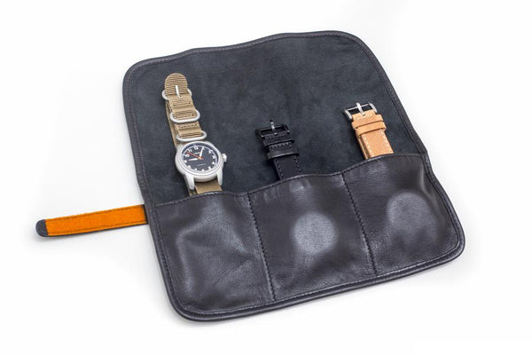 Hemel Watch Travel Roll Black