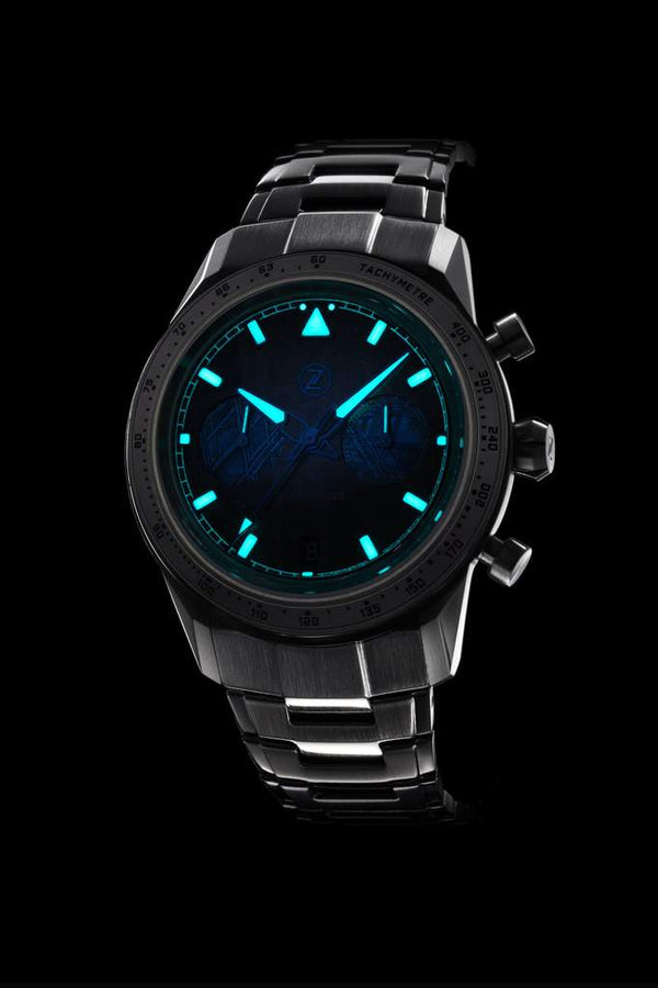 Zelos Starfighter Chronograph Meteorite