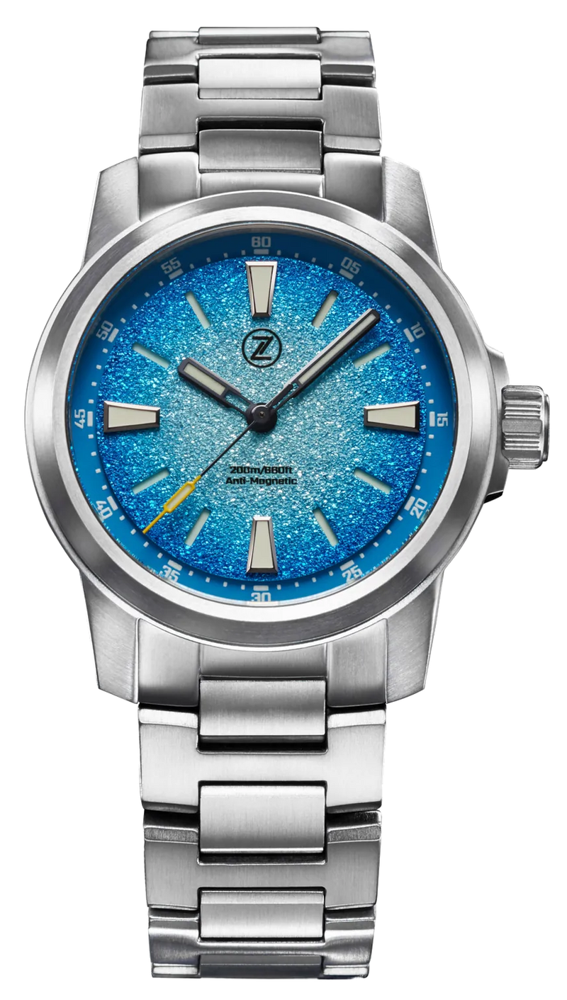 Zelos Aurora Field 38mm Ti Ice Blue - SeriousWatches.com Zelos Aurora Field 38mm Ti Ice Blue - SeriousWatches.com