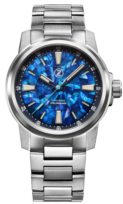 Zelos Aurora Field 42mm Ti Mosaic MOP