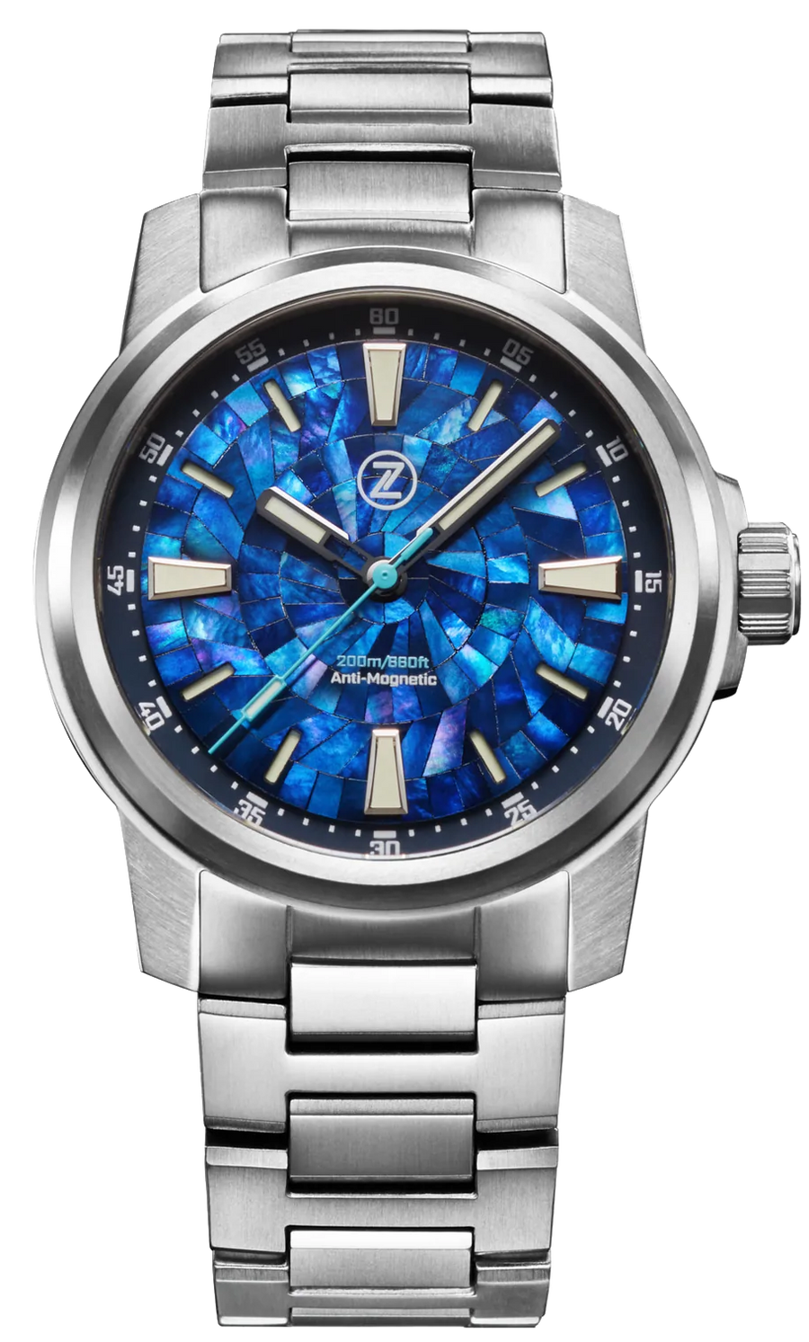 Zelos Aurora Field 42mm Ti Mosaic MOP