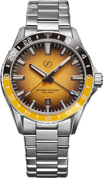Zelos Spearfish GMT Bumblebee - SeriousWatches.com Zelos Spearfish GMT Bumblebee - SeriousWatches.com
