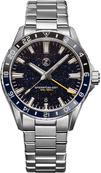Zelos Spearfish GMT Aventurine - SeriousWatches.com