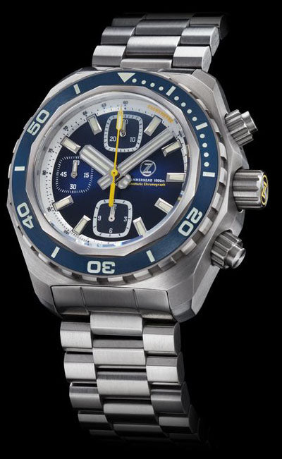Zelos Hammerhead Chrono Steel Midnight Blue