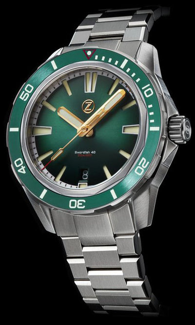 Zelos Swordfish 40mm Emerald Green
