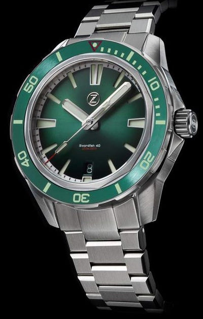 Zelos Swordfish 40mm Emerald Green V2 (B-stock)