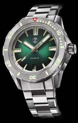 Zelos Swordfish 40mm TI Emerald Green (B-stock)