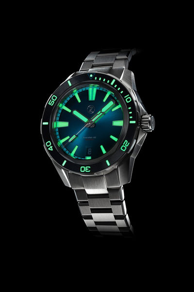 Zelos Swordfish 40mm Blue Meteorite