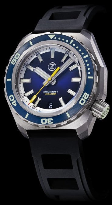 Zelos Hammerhead 2 Steel Midnight Blue ETA 2892