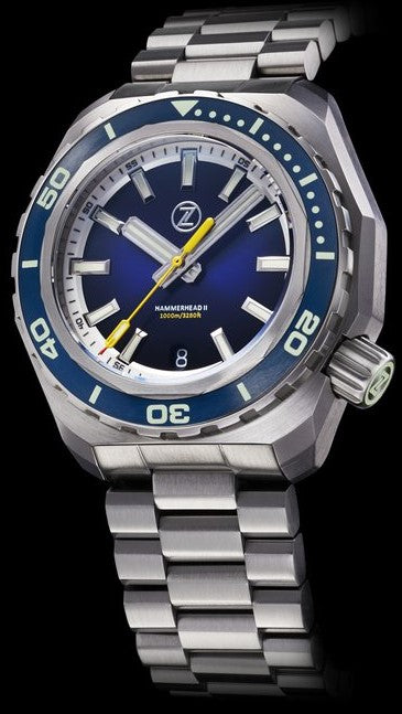 Zelos Hammerhead 2 Steel Midnight Blue NH35