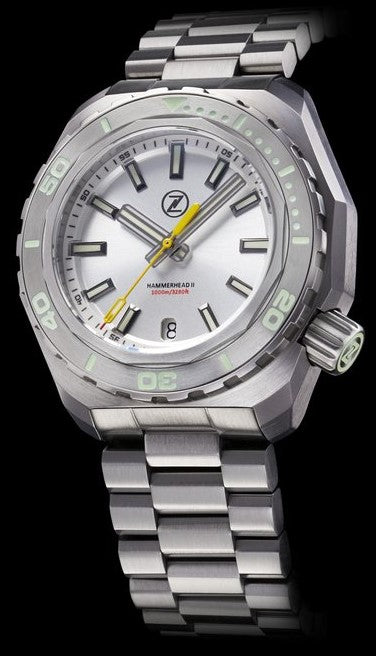 Zelos Hammerhead 2 Steel Sunburst Silver NH35