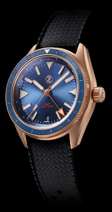 Zelos Horizons GMT Bronze Cobalt Blue