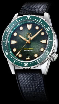 Zelos Mako V3 Antique Green - SeriousWatches.com