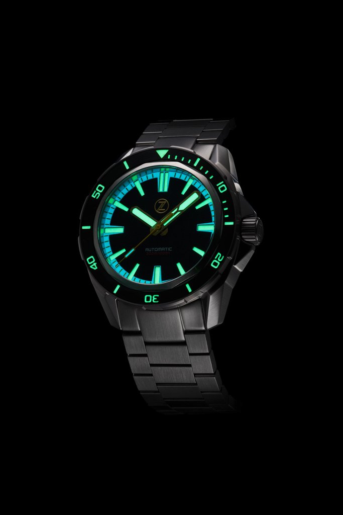 柊 Zelos Swordfish Aquamarine ETA 2892 - SeriousWatches.com
