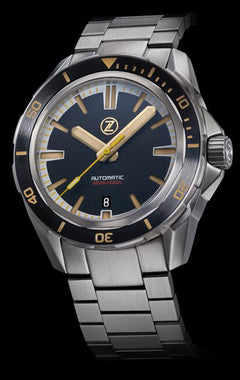 Zelos Swordfish Black Sand ETA 2892 - SeriousWatches.com