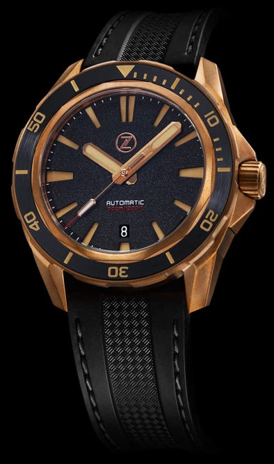 Zelos Swordfish Bronze Black Sand ETA 2892