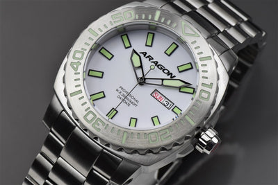 ARAGON Parma Automatic with Super Luminova Dial A154WHT