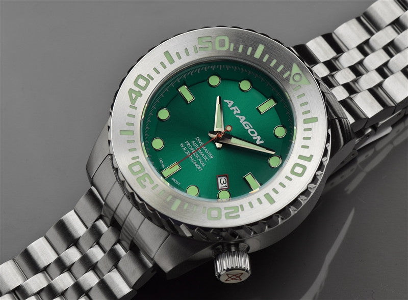 Identificere Ungdom Indgang ARAGON Divemaster EVO 50mm A254GRN - SeriousWatches.com