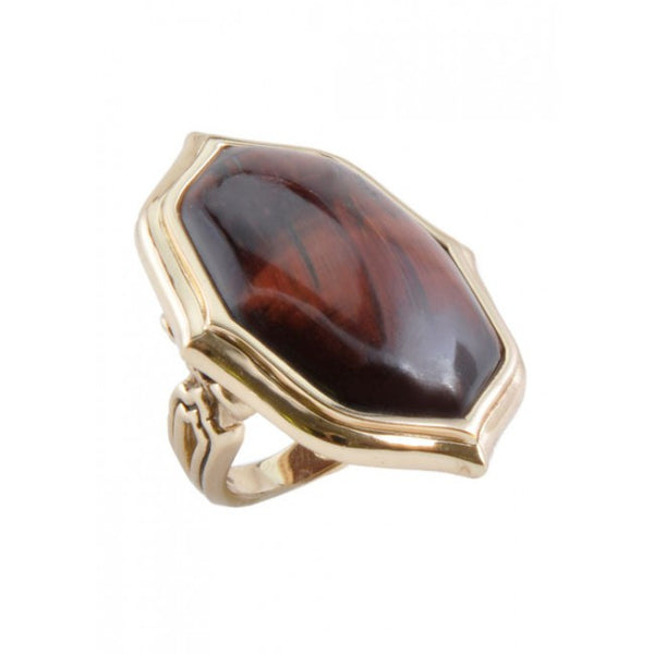 Barse Red Tiger's Eye Ring