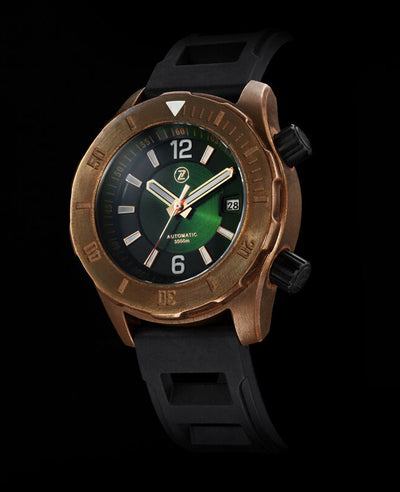 Zelos Abyss Green Dial