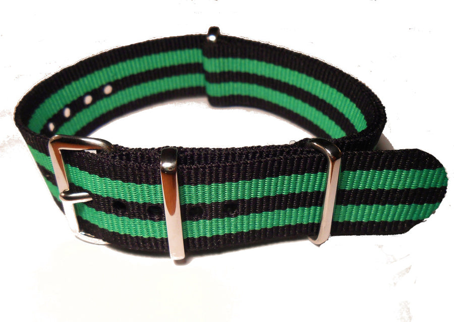 NATO Strap Black and Green