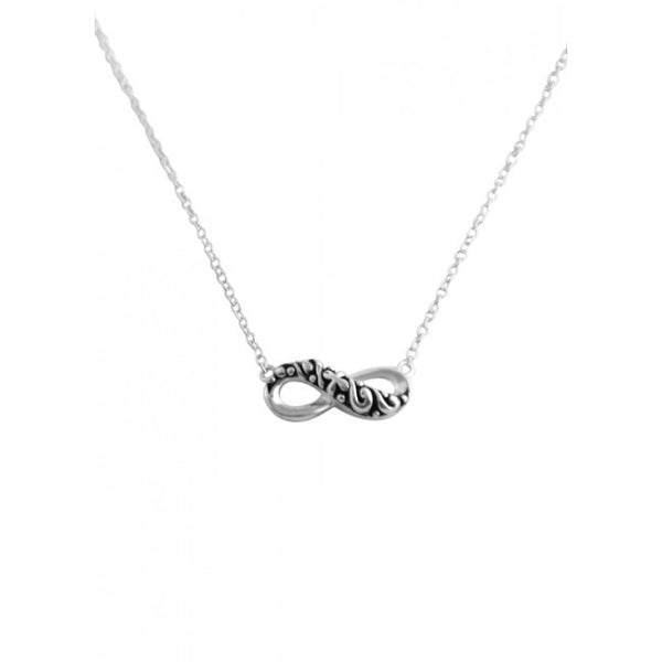 Barse Infinity Necklace-Sterling Silver