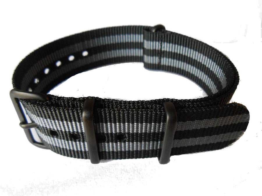 NATO PVD Strap Black and Grey